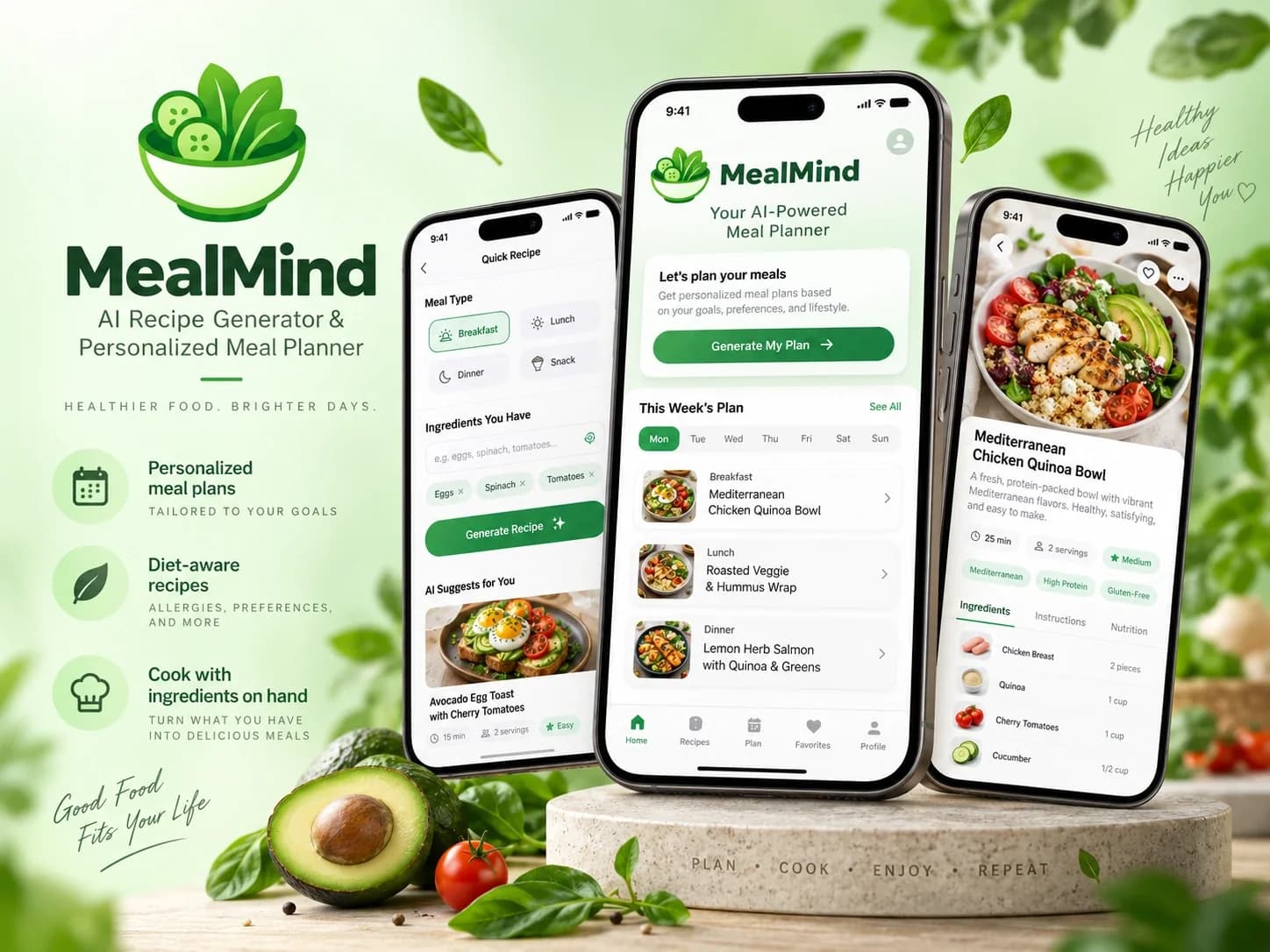 AI Meal Planner & Grocery Assistant — representative screenshot