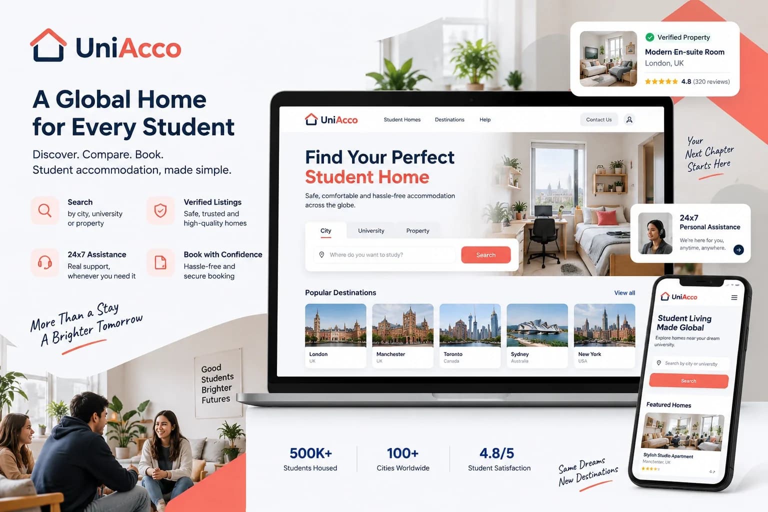 Student Hostel Booking Marketplace — representative screenshot
